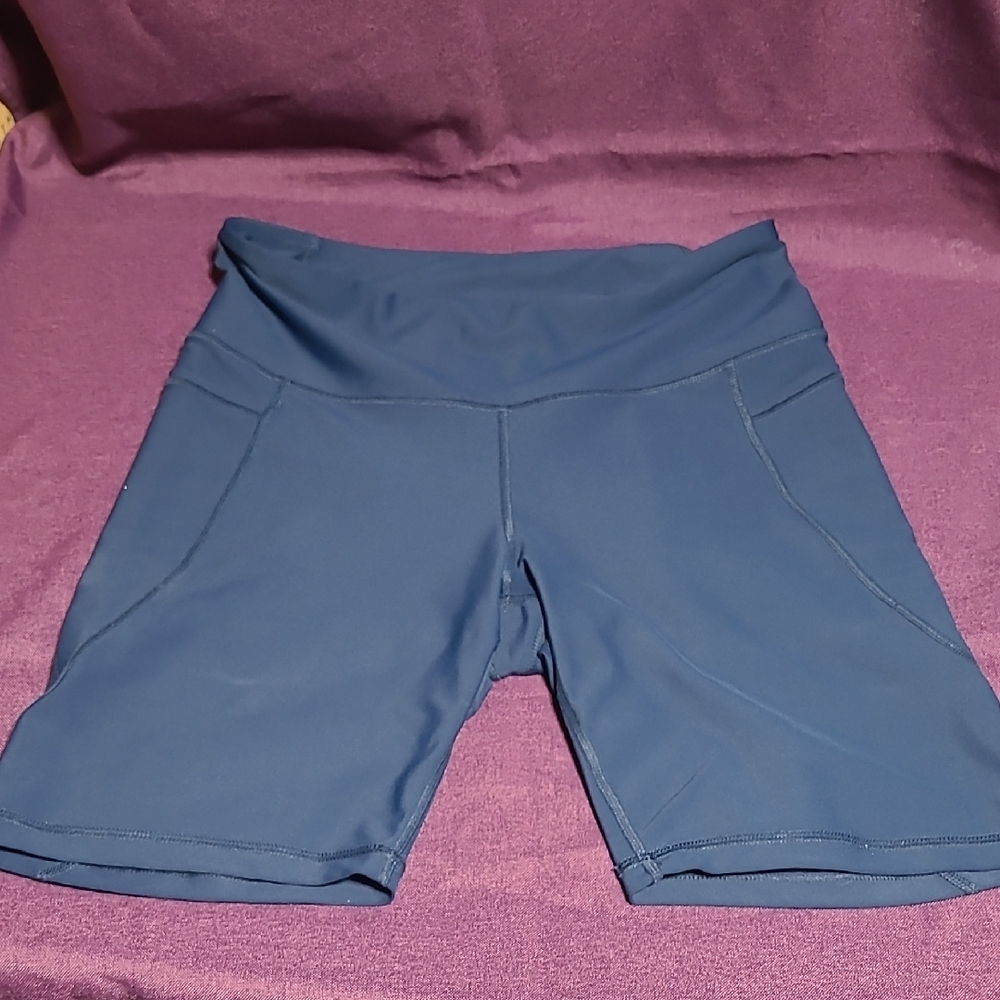 Old Navy Women's Teal/Navy Bike Shorts